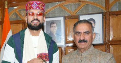 Punjabi Singer Garry Sandhu calls on Chief Minister Sukhu HIMACHAL HEADLINES