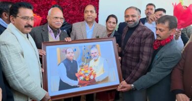 BJP State Delegation Extends Birthday Greetings to Leader of Opposition Jairam Thakur HIMACHAL HEADLINES