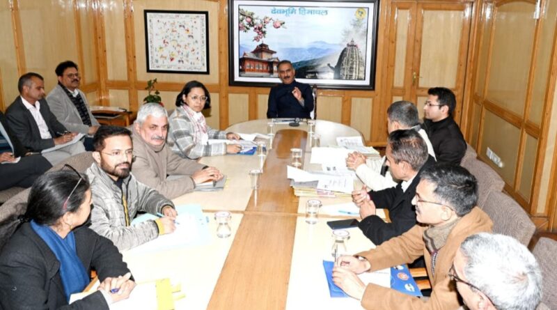 CM Sukhu reviews Sahara and Himcare Schemes HIMACHAL HEADLINES