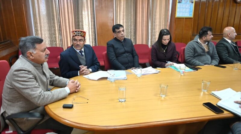 Housing Minister Dharmani chairs review meeting of RERA HIMACHAL HEADLINES