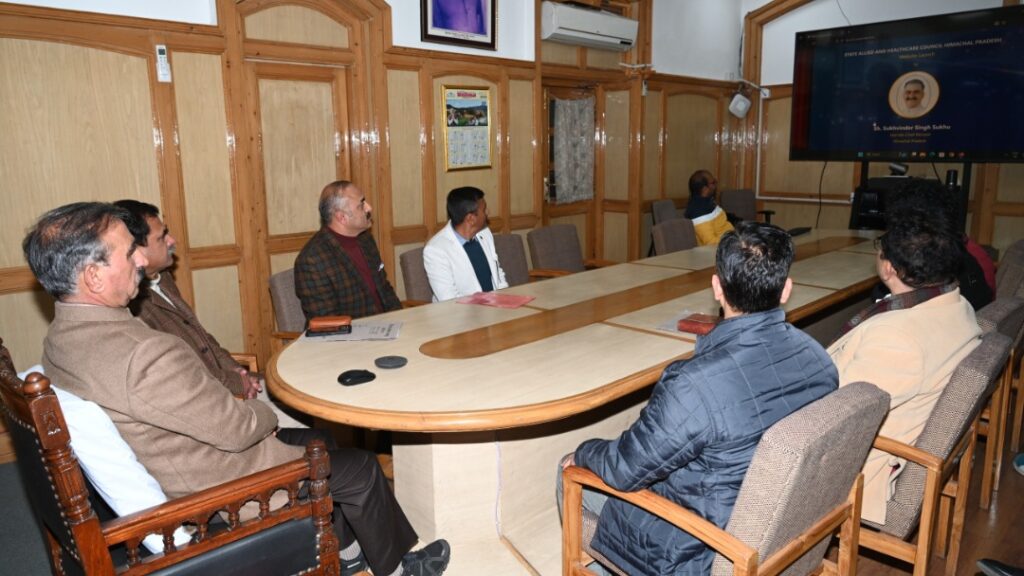 CM Sukhu launches website of State allied and health care council CM Sukhu launches website of State allied and health care council HIMACHAL HEADLINES
