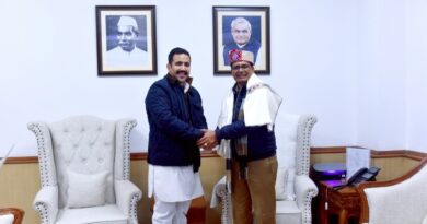 Vikramaditya calls on Union Rural Development Shivraj Chouhan HIMACHAL HEADLINES