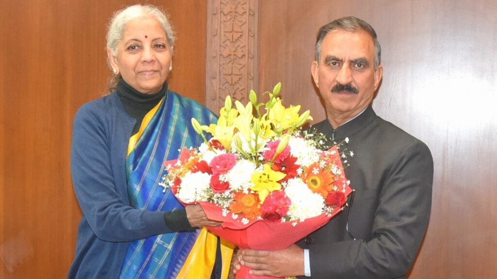 Sukhu Meets Union Finance Minister, raises key fiscal issues of Himachal HIMACHAL HEADLINES