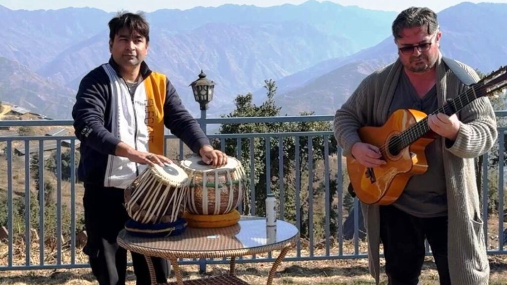 Irish Guitarist Finds Rhythm in Himachal: Graham Deunes Learns Tabla at Gurukul Dharech Irish Guitarist Finds Rhythm in Himachal: Graham Deunes Learns Tabla at Gurukul Dharech HIMACHAL HEADLINES