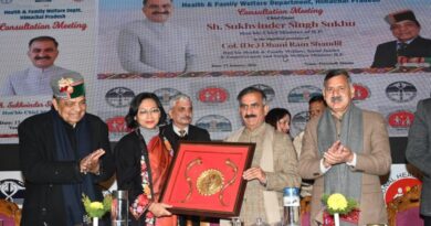 Historic transformation in health sector ahead: Sukhu HIMACHAL HEADLINES