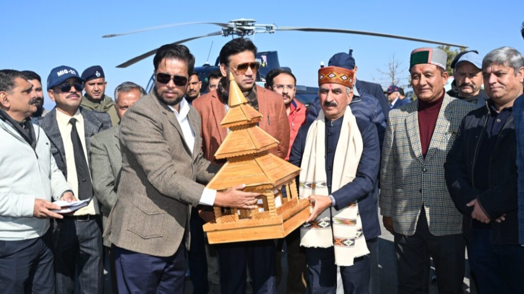 Sukhu inaugurates Sanjauli heli-services, boosting Himachal tourism HIMACHAL HEADLINES