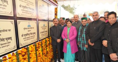 CM Sukhu inaugurates, lays foundation stones for 8 development projects worth Rs. 79.60 crore HIMACHAL HEADLINES