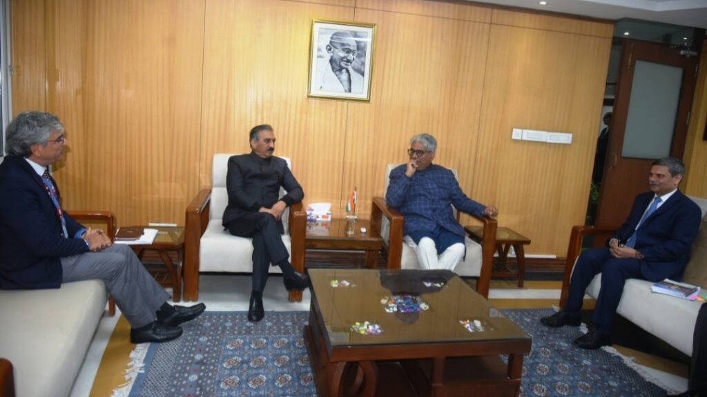 CM Sukhu calls on Union Minister for Environment, Forest and Climate Change HIMACHAL HEADLINES