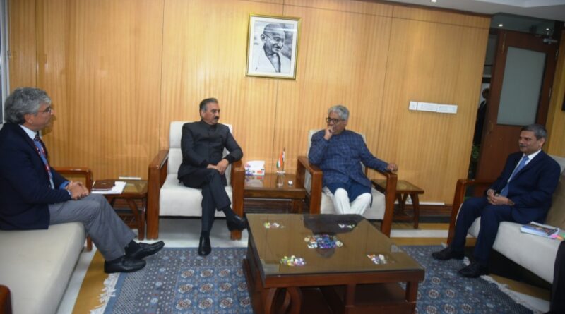CM Sukhu calls on Union Minister for Environment, Forest and Climate Change HIMACHAL HEADLINES