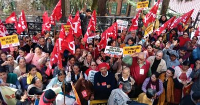 Workers and Farmers Rally Across Himachal Against Central Policies HIMACHAL HEADLINES