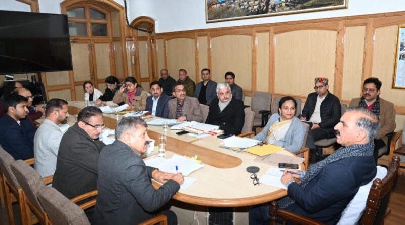 CM Sukhu directs strengthening of medical services and infrastructure HIMACHAL HEADLINES