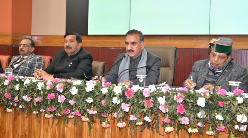 Himachal Government makes RIDF provision of Rs. 758.81 crore for 2025-26: Sukhu HIMACHAL HEADLINES
