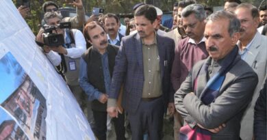 Sukhu inspects under-construction Jaskot Heliport and Hamirpur Bus Stand HIMACHAL HEADLINES