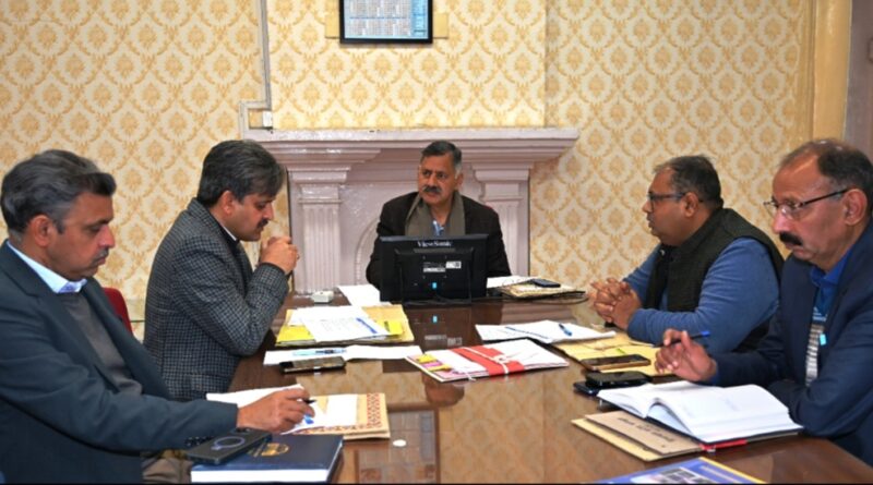 Rajesh Dharmani chairs review meeting of Technical Education Department