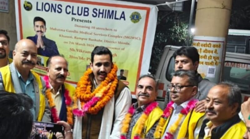 Lions Club Shimla Donates Stretchers Worth ₹85,000 to Strengthen Healthcare at Civil Hospital Khaneri HIMACHAL HEADLINES