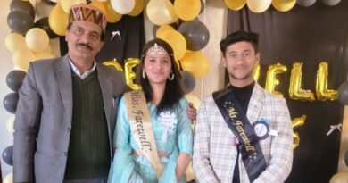 Ambika Sharma became Miss and Ishaan became Mr Farewell in Chiyog School HIMACHAL HEADLINES