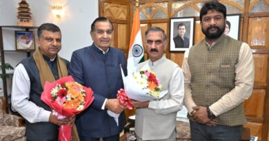 Chairman of HP State SC Commission Kuldeep Kumar calls on CM Sukhu HIMACHAL HEADLINES