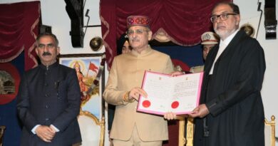 Kavinder Gupta sworn in as Governor of Himachal HIMACHAL HEADLINES