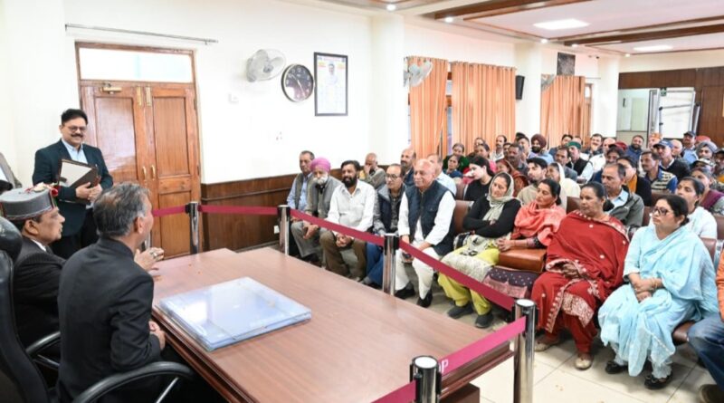 Delegation from Kandaghat meets Chief Minister Sukhu HIMACHAL HEADLINES