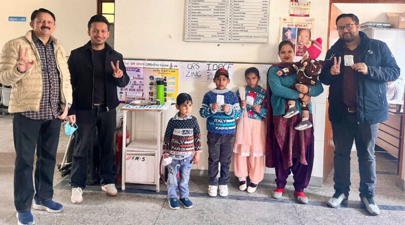 ORS packets and zinc tablets distributed to children at Junga Hospital HIMACHAL HEADLINES