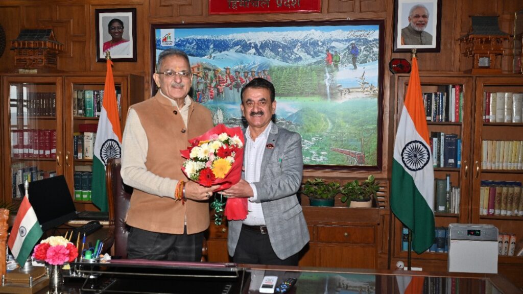 Vice Chancellors of HPU and Nauni University call on Governor Gupta HIMACHAL HEADLINES