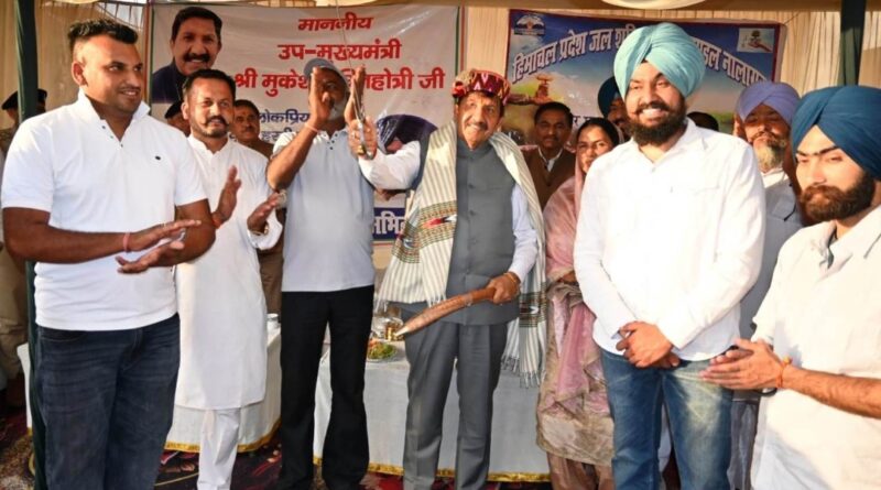 Mukesh Agnihotri lays foundation stones for projects worth Rs. 25 crore in Nalagarh HIMACHAL HEADLINES
