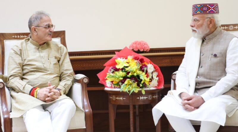 Governor Gupta calls on Prime Minister Narendra Modi, Discusses key issues concerning Himachal HIMACHAL HEADLINES