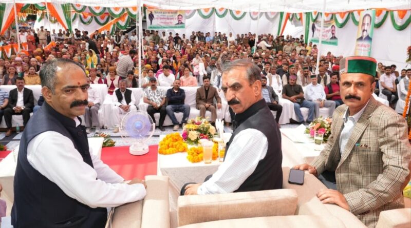 New school building in Chiyog to be built with Rs. 5.5 crore, Rs.16 crore allocated for 66 KV substation: Sukhu HIMACHAL HEADLINES