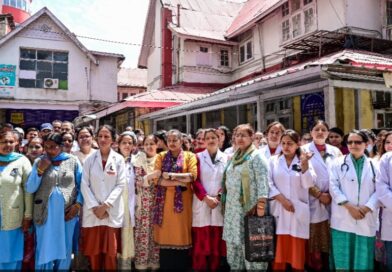 Health Staff Step Up Protest Against Shifting of Gynaecology OPD from Kamla Nehru Hospital