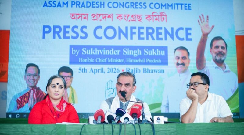 BJP will not succeed in its motives in Assam: Sukhu HIMACHAL HEADLINES
