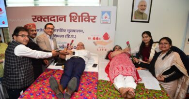 SJVN organized Blood Donation Camp at Corporate Headquarters, Shimla HIMACHAL HEADLINES