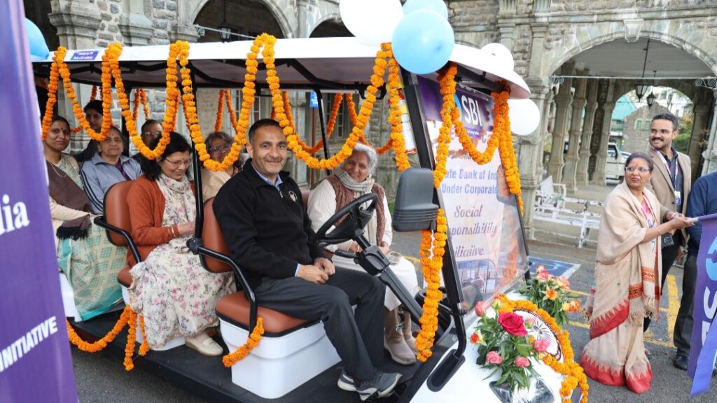 Launch of Battery-Operated Golf Cart at the IIAS under SBI’s CSR Initiative HIMACHAL HEADLINES