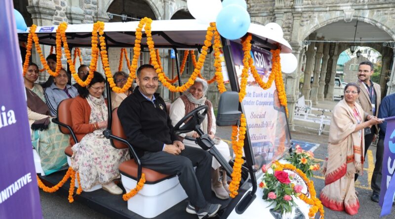 Launch of Battery-Operated Golf Cart at the IIAS under SBI’s CSR Initiative HIMACHAL HEADLINES