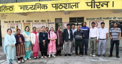 Rakesh Verma took over as the Principal of Peeran School HIMACHAL HEADLINES