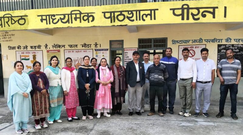 Rakesh Verma took over as the Principal of Peeran School HIMACHAL HEADLINES
