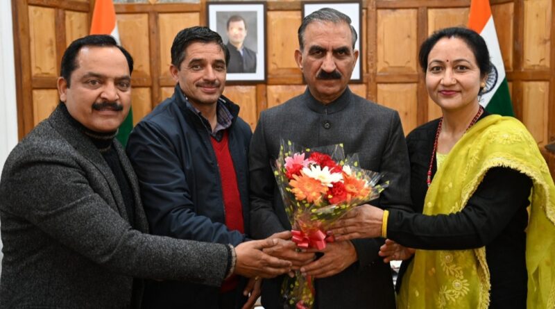 Delegation of State Computer Teacher's Association meets CM Sukhu HIMACHAL HEADLINES