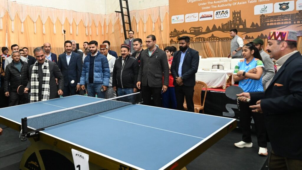 Sukhu inaugurates South Asian Youth Table Tennis Championship in Shimla Sukhu inaugurates South Asian Youth Table Tennis Championship in Shimla HIMACHAL HEADLINES
