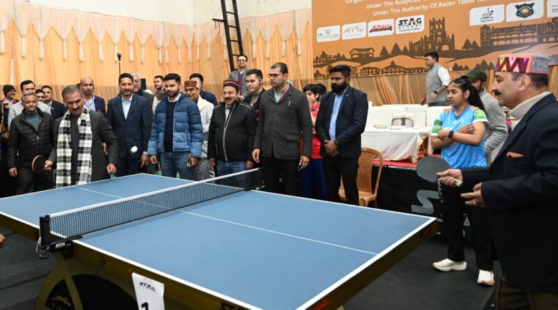 Sukhu inaugurates South Asian Youth Table Tennis Championship in Shimla HIMACHAL HEADLINES