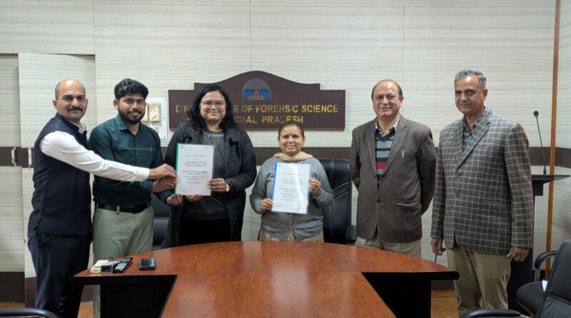 Directorate of Forensic Services and Sandip University, Nashik sign MoU HIMACHAL HEADLINES