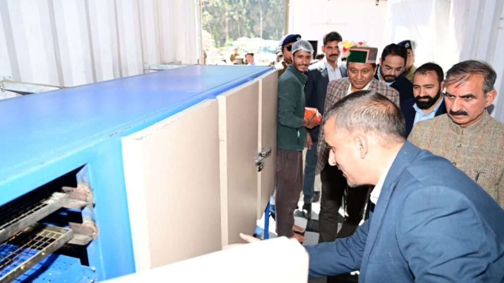 Sukhu inspects geothermal-powered fruit drying unit at Tapri Sukhu inspects geothermal-powered fruit drying unit at Tapri HIMACHAL HEADLINES