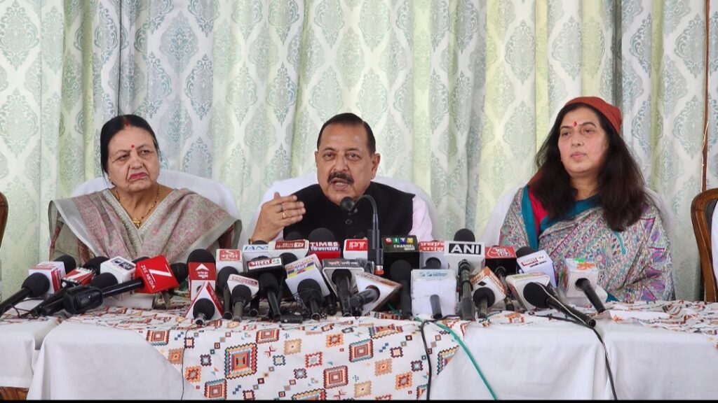 Nari Shakti Vandan is not just a bill, it is the core of BJP's ideology : Dr. Jitendra Singh HIMACHAL HEADLINES