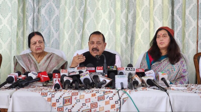 Nari Shakti Vandan is not just a bill, it is the core of BJP's ideology : Dr. Jitendra Singh HIMACHAL HEADLINES
