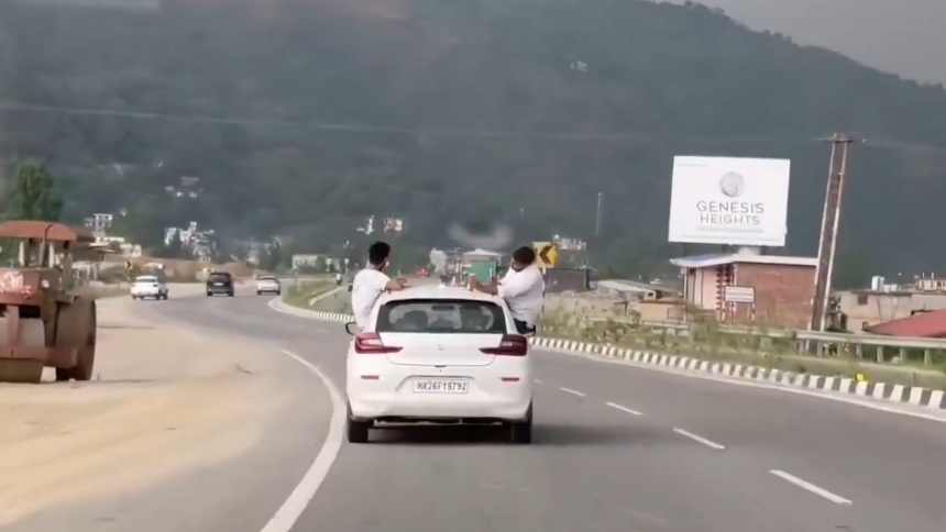 Highway Hooliganism Sparks Outrage in Himachal HIMACHAL HEADLINES
