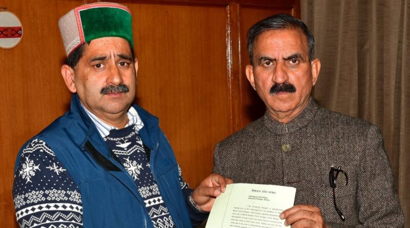 Deputy Chief Whip calls on Chief Minister HIMACHAL HEADLINES