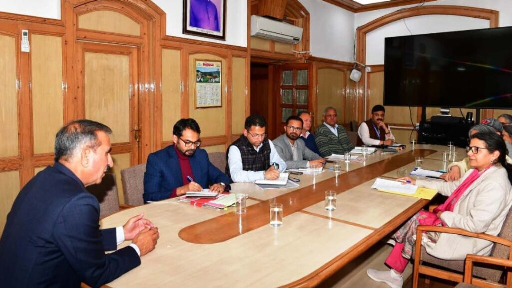 Sukhu chairs review meeting of Health Department HIMACHAL HEADLINES