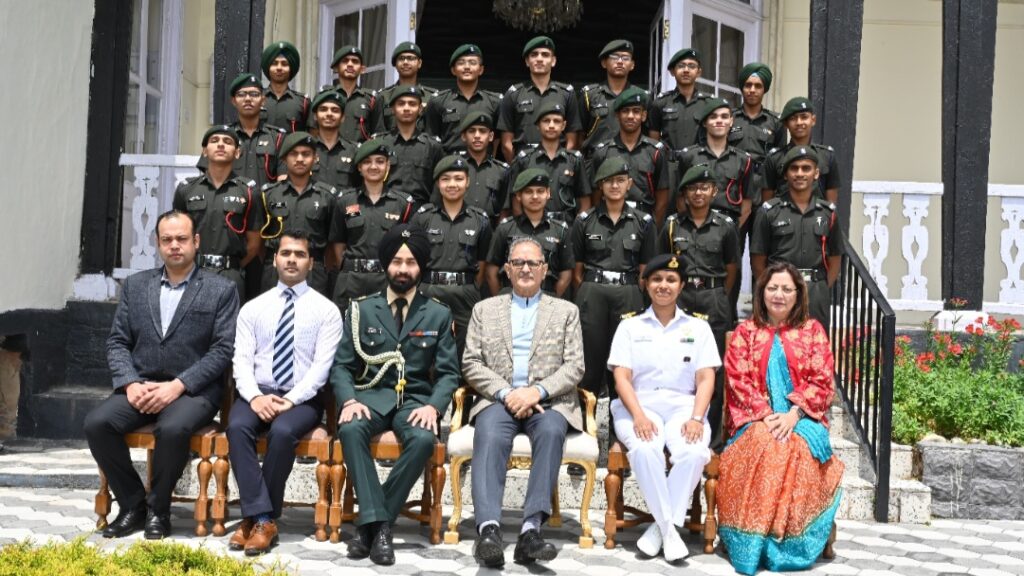 RIMC Cadets call on Governor Gupta RIMC Cadets call on Governor Gupta HIMACHAL HEADLINES