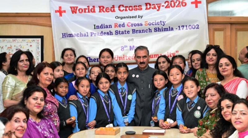 Sukhu urges generous contributions towards Red Cross Fund HIMACHAL HEADLINES