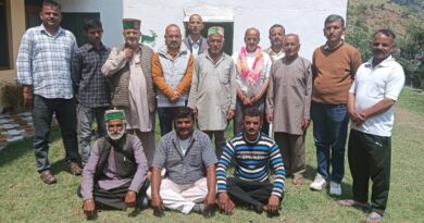 Bhupendra Kanwar, candidate of Zip Ward Chamiyana, visited various Panchayats HIMACHAL HEADLINES