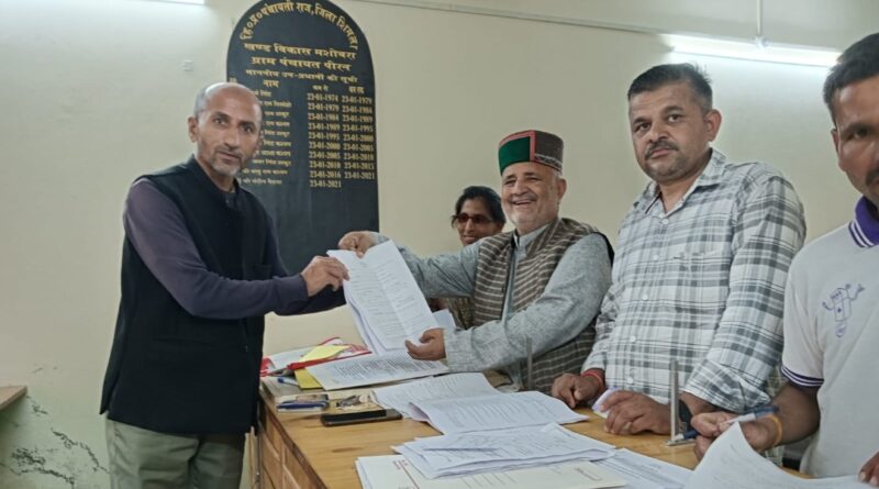 Candidates filed nomination papers for various posts Panchayats i HIMACHAL HEADLINES