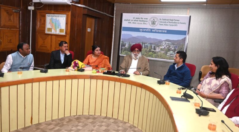 Committed to Develop UHF Nauni into a Global Centre of Learning and Innovation: Dr Baweja HIMACHAL HEADLINES
